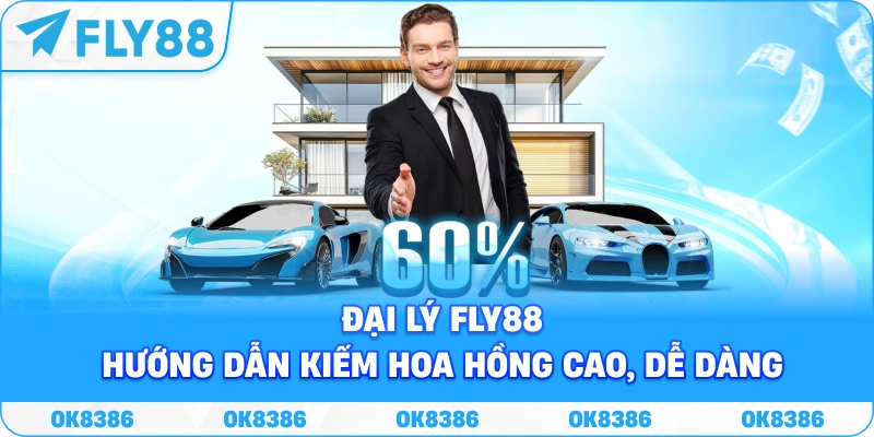 Bảng báo cáo hoa hồng và quản lý đối tác đại lý FLY88