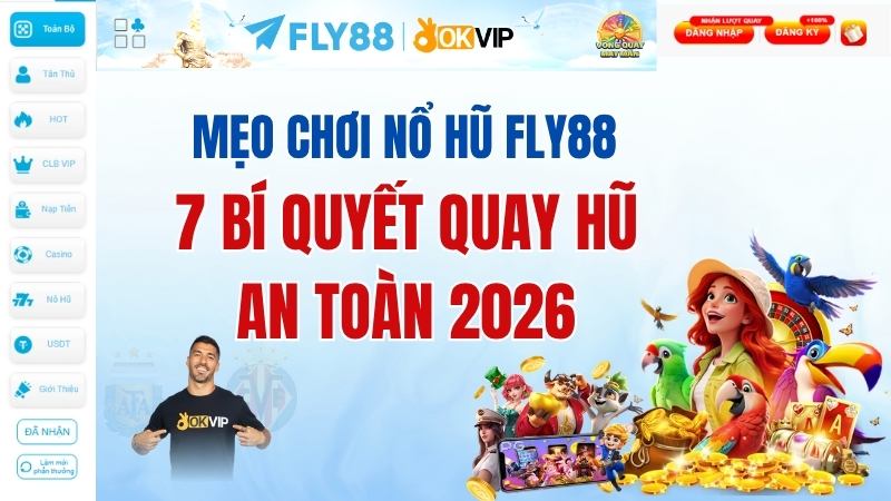 Mẹo chơi nổ hũ FLY88: 7 bí quyết quay hũ an toàn 2026