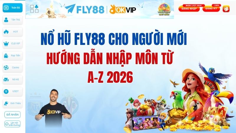 Nổ hũ FLY88 cho người mới: Hướng dẫn nhập môn từ A-Z 2026